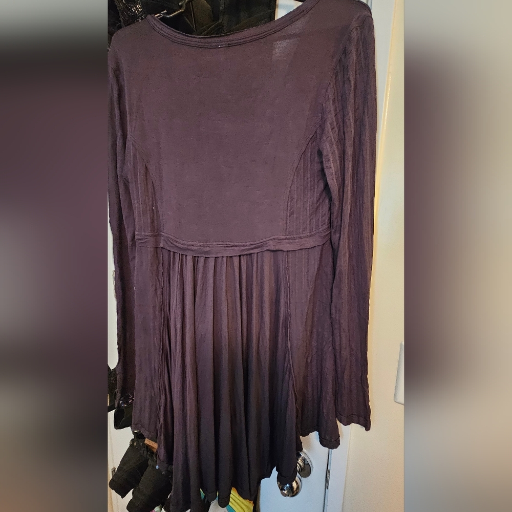 EUC! Free People Black Tunic Top - Medium - Picture 3 of 4